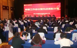 華通醫藥集團召開新春工作會議暨先進表彰大會